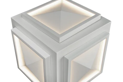 Светильник подвесной LED Creator X069164 WH iLedex белый 1 лампа, основание белое в стиле модерн хай-тек  фото 2