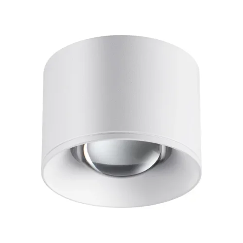 Светильник накладной LED Patera 358651 Novotech белый на 1 лампу, основание белое в стиле хай-тек круглый