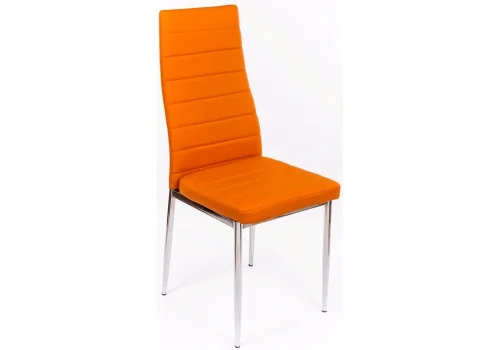 Стул на металлокаркасе DC2-001 orange 11818 Woodville, оранжевый/искусственная кожа, ножки/металл/хром, размеры - ****410*450 фото 9
