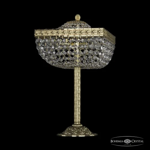 Настольная лампа 19112L6/25IV G Bohemia Ivele Crystal прозрачная 4 лампы, основание золотое металл в стиле классический sp