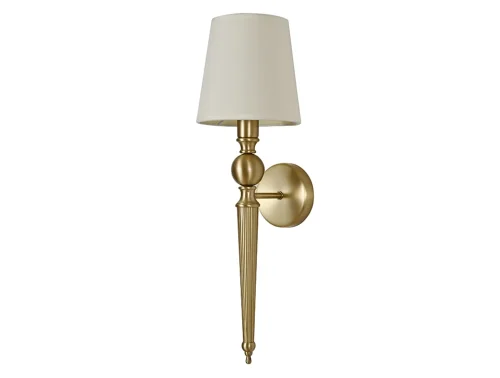 Бра 3161/A brass Newport бежевый на 1 лампу, основание латунь в стиле американский современный 
