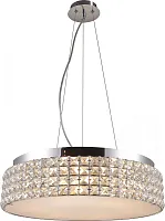 Люстра подвесная Imogene TL1162-6H Toplight прозрачная на 6 ламп, основание хром в стиле современный 
