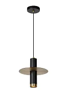 Светильник подвесной Selin 03444/01/30 Lucide чёрный 1 лампа, основание чёрное в стиле современный 
