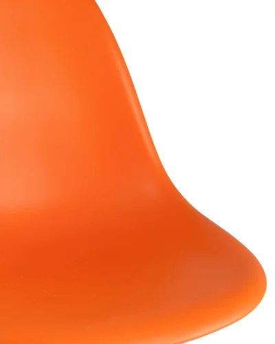 Стул EAMES, оранжевый, 4шт./уп. (набор) УТ000005349 Stool Group, оранжевый/пластик, ножки/дерево/коричневый, размеры - ****460*530 фото 5