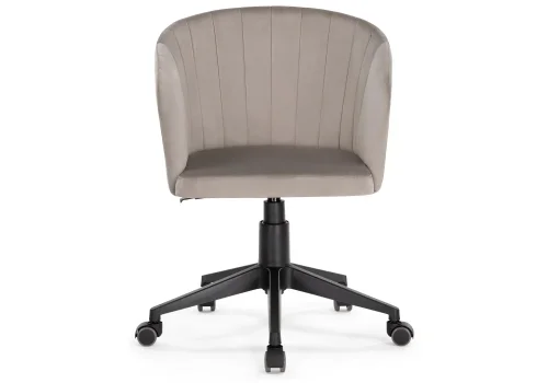 Компьютерное кресло Тибо светло-коричневый 464222 Woodville, коричневый/велюр, ножки/пластик/чёрный, размеры - *900***600*600 фото 2
