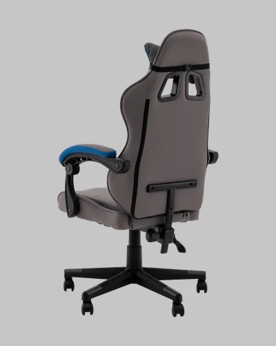 Кресло спортивное TopChairs Phantom, ткань, серо-голубой УТ000039475 Stool Group, серый/текстиль, ножки/полимер/чёрный, размеры - 1170*1270**** фото 6