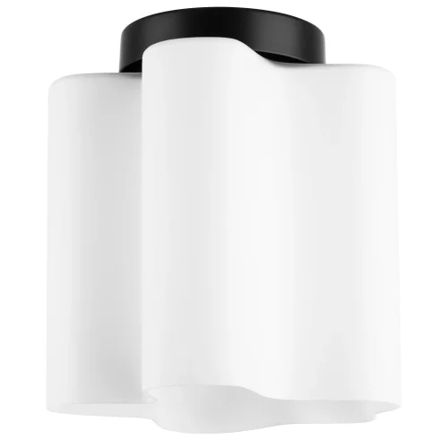 Светильник потолочный Nubi 802017 Lightstar белый 1 лампа, основание чёрное в стиле модерн арт-деко 