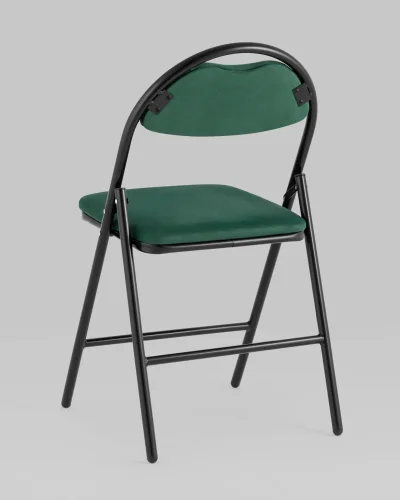 Стул складной Hagen велюр зелёный каркас черный УТ000036891 Stool Group, зелёный/велюр, ножки/металл/чёрный, размеры - *820***440*460 фото 6