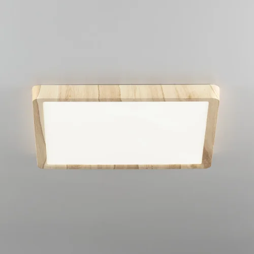 Светильник потолочный LED Бейсик CL738K242V Citilux белый на 1 лампу, основание бежевое в стиле современный хай-тек квадратный фото 2