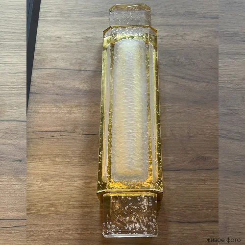Бра LED CARAMELO AP12W LED Crystal Lux прозрачный на 1 лампу, основание золотое в стиле современный фото 7