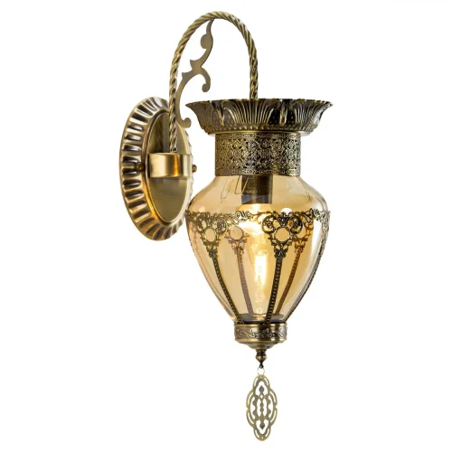 Бра Каир CL419413 Citilux янтарный на 1 лампа, основание бронзовое в стиле восточный 