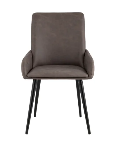 Стул Мюнхен искуственная замша коричневый УТ000035938 Stool Group, коричневый/искусственная замша, ножки/металл/чёрный, размеры - ****530*580 фото 2