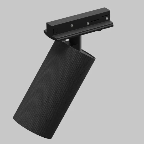 Трековый светильник Single phase track system Unity TR089-1-GU10-BB Maytoni чёрный для шинопроводов серии Single phase track system Unity чёрный фото 6