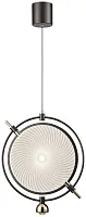 Светильник подвесной LED Laura WE430.02.026 Wertmark прозрачный 1 лампа, основание серое в стиле хай-тек современный 