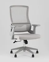 Кресло офисное TopChairs Argo, серый УТ000040046 Stool Group, серый/сетка текстиль, ножки/полимер/серый, размеры - 1080*1180****