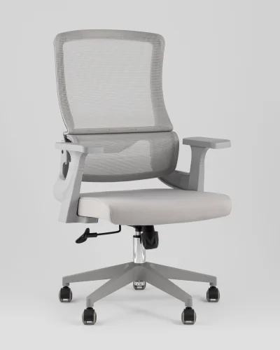Кресло офисное TopChairs Argo, серый УТ000040046 Stool Group, серый/сетка текстиль, ножки/полимер/серый, размеры - 1080*1180****