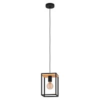 Светильник подвесной Libertad 99795 Eglo коричневый чёрный 1 лампа, основание чёрное в стиле модерн 