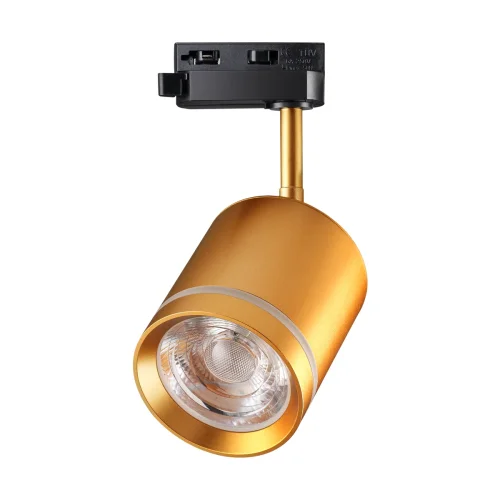 Трековый светильник однофазный LED Arum 358804 Novotech матовый золото для шинопроводов серии Arum фото 3