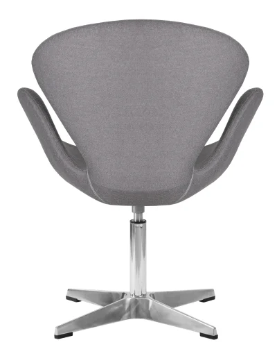 Кресло дизайнерское 69A-LMO SWAN, цвет сиденья серый (AF7), алюминиевое основание Dobrin, серый/текстиль, ножки//серый, размеры - *910***710*600 фото 5
