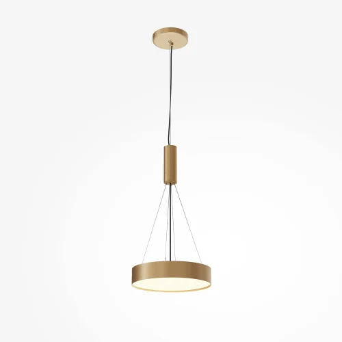 Светильник потолочный LED Zon C032CL-36W3K-RD-MG Maytoni белый на 1 лампу, основание матовое золото в стиле современный круглый тарелка фото 13