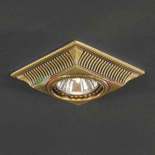 Светильник точечный SPOT 1084 BRONZO Reccagni Angelo античный бронза 1 лампа, основание античное бронза в стиле классический 