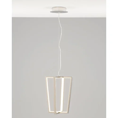Светильник подвесной LED Grape V10352-PL Moderli хром на 1 лампу, основание хром в стиле хай-тек 