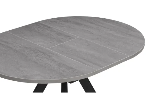Деревянный стол Трейси 90(120)х90х76 бетон / черный 533167 Woodville столешница бетон из лдсп фото 4