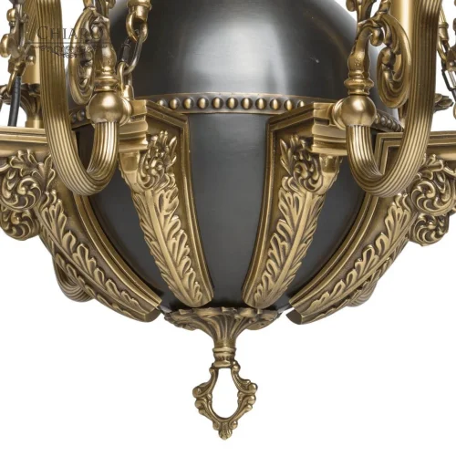 Люстра подвесная Габриэль 491012208 Chiaro без плафона на 8 ламп, основание латунь в стиле классический  фото 2