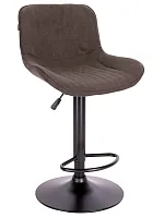 Барный стул Grace Black Ткань Темно-коричневый EP Grace B Fabric Dark Brown Everprof, коричневый шоколад/ткань, ножки//, размеры - 850*1060***490*