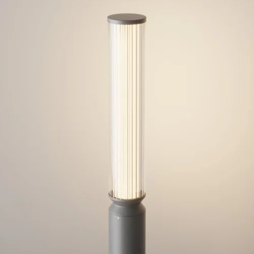 Парковый светильник LED Lit O593FL-L12GF3K Maytoni уличный IP65 графит 1 лампа, плафон белый в стиле хай-тек современный LED фото 7