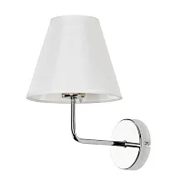 Бра Elba A2581AP-1CC Arte Lamp белый 1 лампа, основание хром в стиле современный 