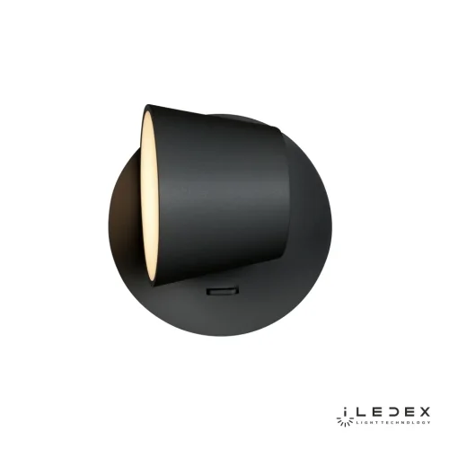 Бра с выключателем LED Flexin W1118-1S BK iLedex чёрный на 1 лампа, основание чёрное в стиле современный хай-тек  фото 5
