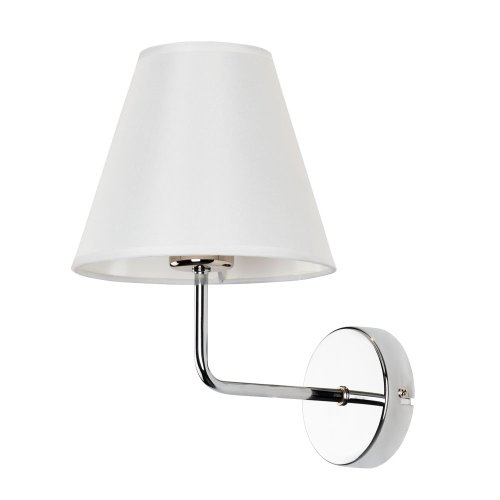 Бра Elba A2581AP-1CC Arte Lamp белый на 1 лампа, основание хром в стиле современный 