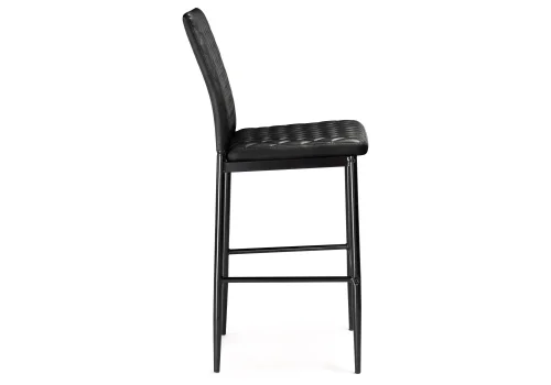 Барный стул Teon black / black 15512 Woodville, чёрный/искусственная кожа, ножки/металл/чёрный, размеры - *1000***410*500 фото 3