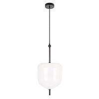 Светильник подвесной LED Venice 10223/D White LOFT IT белый 1 лампа, основание чёрное в стиле модерн 