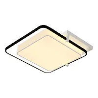 Светильник потолочный LED с пультом 10242/2LED Escada белый на 1 лампу, основание белое в стиле хай-тек квадраты Светильник потолочный LED с пультом 10242/2LED Escada белый на 1 лампу, основание белое в стиле хай-тек квадраты