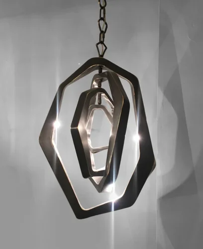 Светильник подвесной ImperiumLoft Hardy dark bronze P68020M-7 dark bronze 109511-30 ImperiumLoft бронзовый на 7 ламп, основание бронзовое в стиле современный фото 3