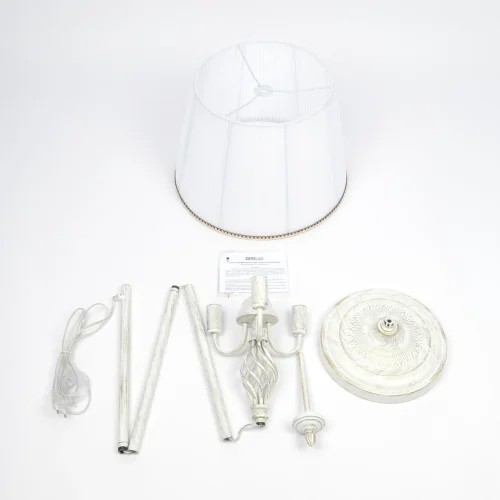 Торшер Вена CL402920 Citilux  белый 3 лампы, основание патина белое в стиле классический прованс
 фото 7