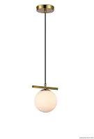 Светильник подвесной Francis MR2073-1P MyFar белый 1 лампа, основание латунь в стиле современный шар