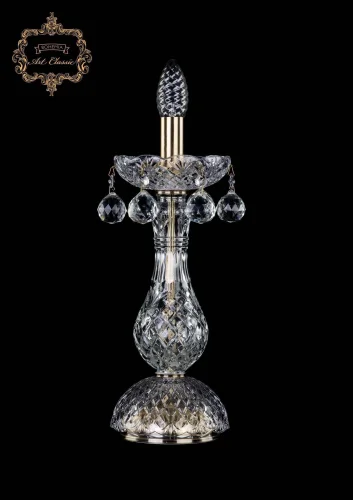 Настольная лампа 12.26.1-34.Br.B Bohemia Art Classic прозрачная 1 лампа, основание бронзовое металл в стиле классический 