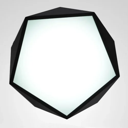 Светильник потолочный LED GEOMETRIC Black D50 185378-26 ImperiumLoft белый 1 лампа, основание чёрное в стиле современный скандинавский  фото 6