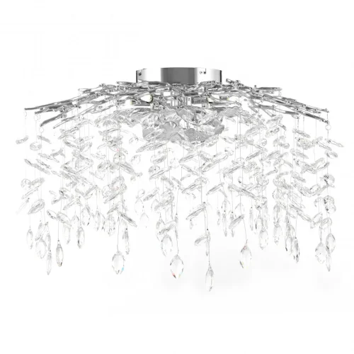 Люстра потолочная Милано-3 23312.700.6.G9.B CR Артемилано прозрачная на 6 ламп, основание хром в стиле флористика современный ветви