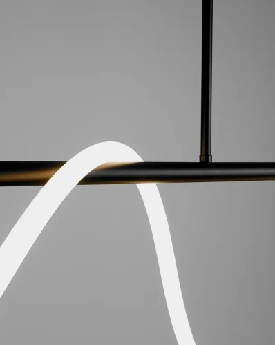 Светильник подвесной LED True V10689-PL Moderli белый 1 лампа, основание чёрное в стиле минимализм хай-тек современный  фото 4