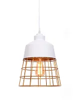 Светильник подвесной Bagsy LDP 7933-1 WT Lumina Deco золотой белый 1 лампа, основание белое в стиле современный лофт 