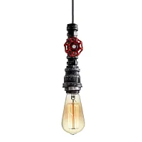 Светильник подвесной лофт LSP-9692 Lussole без плафона 1 лампа, основание серое в стиле лофт стимпанк