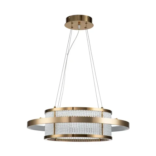 Люстра подвесная LED Arena 2995-7P Favourite прозрачная на 1 лампа, основание латунь в стиле современный  фото 2