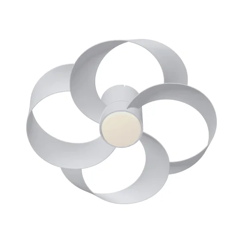 Люстра c вентилятором LED Rose 8705 Mantra белая на 1 лампу, основание белое в стиле современный с пультом фото 3