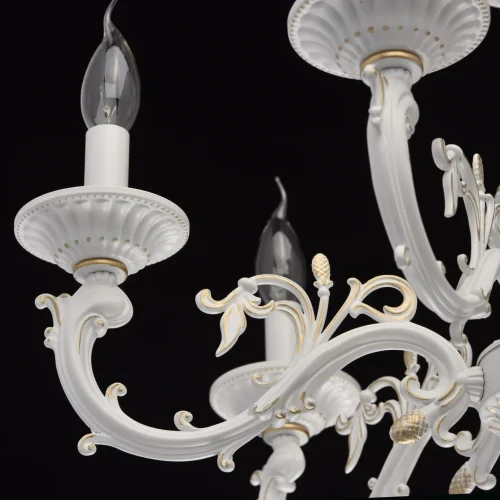 Люстра подвесная Аврора 371011206 MW-Light без плафона на 6 ламп, основание белое в стиле классический фото 5