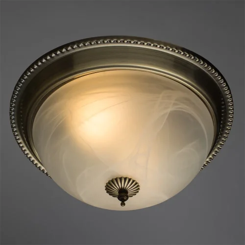 Светильник потолочный Porch A1305PL-2AB Arte Lamp белый 2 лампы, основание античное бронза в стиле классический  фото 2