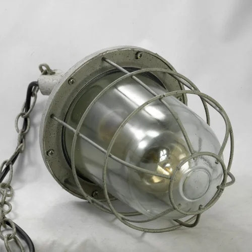 Светильник подвесной лофт LSP-9524 Lussole прозрачный 1 лампа, основание серое в стиле лофт  фото 2